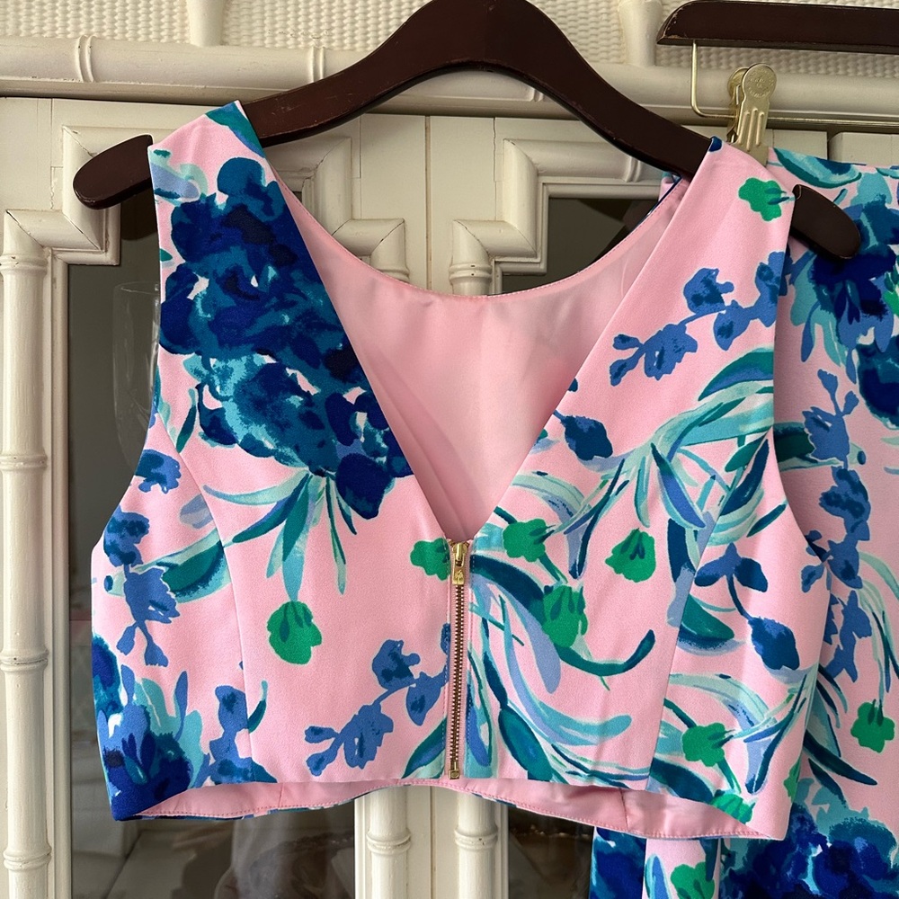 Lilly Pulitzer Jemma Set Crop Top and Maxi Skirt in Sweet Pea Size 6 - Picture 6 of 8